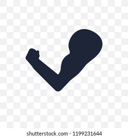 Strength transparent icon. Strength symbol design from Success collection. Simple element vector illustration on transparent background.