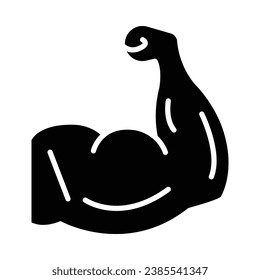 Strength Vector Glyph Icon For Personal And Commercial Use.
