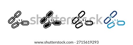 Strength Weakness icon set multiple style collection