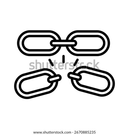 Strength Weakness line icon vector illustration