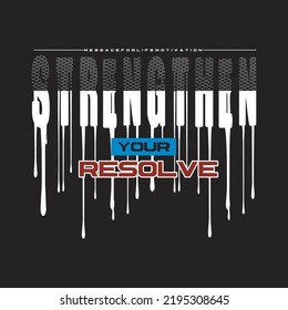 strengthen design typography vector illustration for print