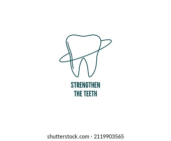 strengthen the teeth icon vector illustrator 