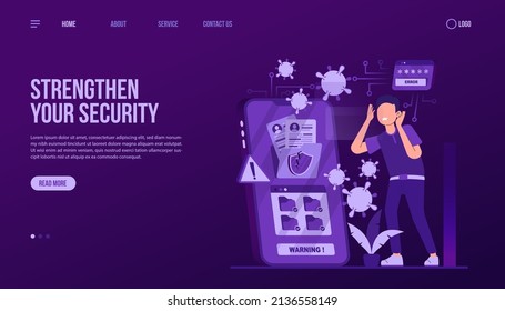Strengthen Your Security Landing Page Template