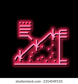 strengthening of road slopes neon light sign vector. strengthening of road slopes illustration