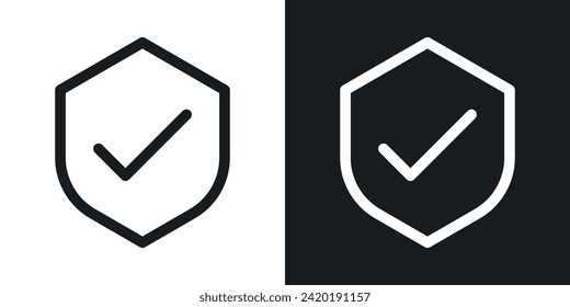 Strengthens Immune System Icon Designed in a Line Style on White Background.