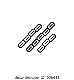 Streptobacillus Moniliformis line  icon. illustration graphic of Streptobacillus Moniliformis line