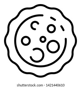 Streptococcus structure icon. Outline streptococcus structure vector icon for web design isolated on white background