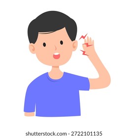 Streptococcus suis infection concept. vector Illustration