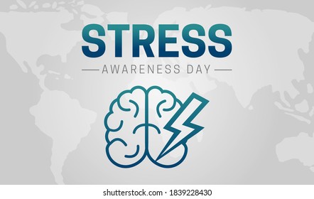 Stress Awareness Day Background Illustration Design