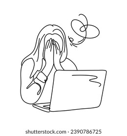 A stress concept artwork features a person with the word Oh No enclosed in a thought bubble. The person is clutching their head and wearing an anxious grimace