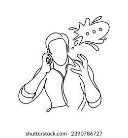 A stress concept artwork features a person with the word Oh No enclosed in a thought bubble. The person is clutching their head and wearing an anxious grimace