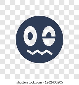 Stress emoji icon. Trendy Stress emoji logo concept on transparent background from Emoji collection