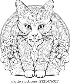 Stress free mandala coloring pages 