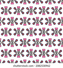 fondo de patrón colorido del icono de estrés