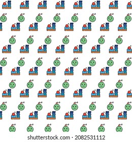 fondo de patrón colorido del icono de estrés