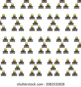 stress icon colorful pattern background