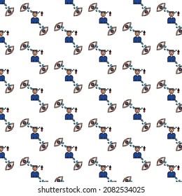 fondo de patrón colorido del icono de estrés
