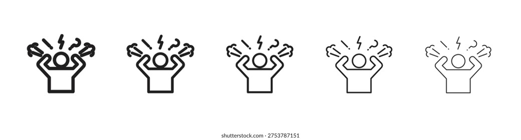 Stress icon and editable