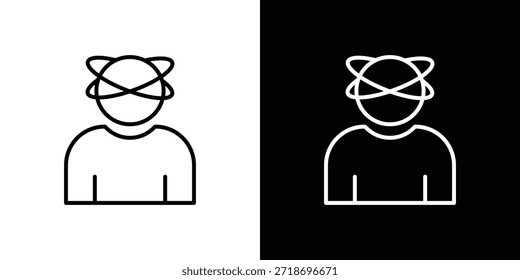 Elemento de logotipo de icono de tensión. Ilustración vectorial. EPS10