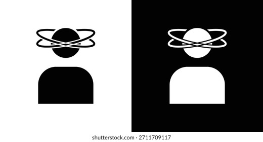 Icono de estrés Establecer colección. Silueta de Vector.