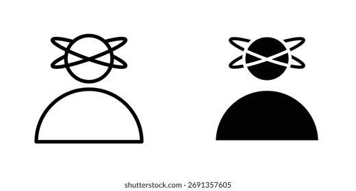 Stresssymbol Einfache Vektorgrafik für Grafik- und Webdesign.