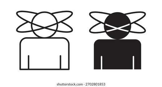 Stresssymbol Vektor-isoliertes Design-Element. EPS10