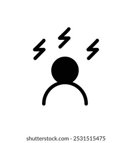 Ícone de estresse web design no vetor