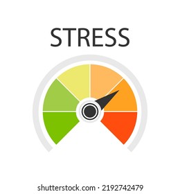 Stress level icon. Stress indicator