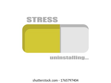 Stress level measuring. Infographic element. Progress or loading bar