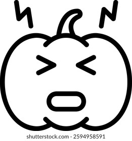 stress line icon illustration vector