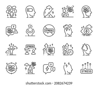 14,178 Stress outline icon Images, Stock Photos & Vectors | Shutterstock