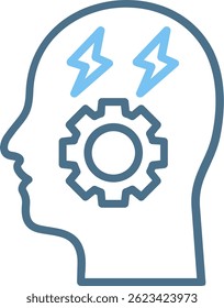Stress Line Two Colour Icon