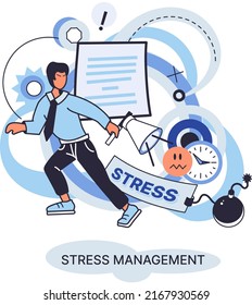 Stress management abstract metaphor, pressure control, depression, emotional tension, mental health management, physical and psychological stress. Way to lead an active, productive and fulfilling life