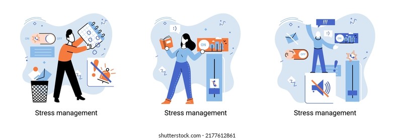 Stress management abstract metaphor, pressure control, depression, emotional tension, mental health management, physical and psychological stress. Way to lead an active, productive and fulfilling life