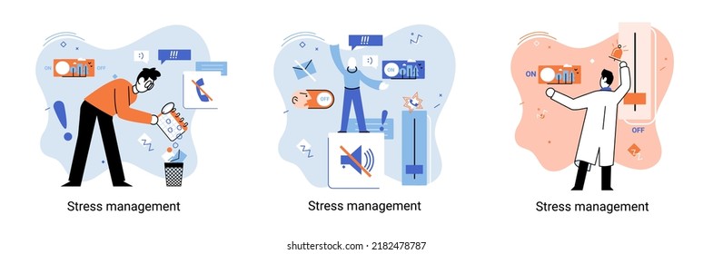 Stress management abstract metaphor, pressure control, depression, emotional tension, mental health management, physical and psychological stress. Way to lead an active, productive and fulfilling life