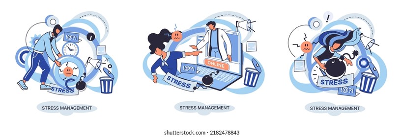 Stress management abstract metaphor, pressure control, depression, emotional tension, mental health management, physical and psychological stress. Way to lead an active, productive and fulfilling life