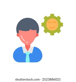 Stress Management Flat Icons, Vector illustration