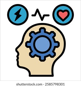 Stress Management Icon Element For Design