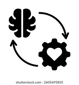 Stress Management Icon Element for Design