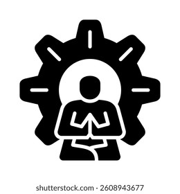 Stress Management Icon Element for Design