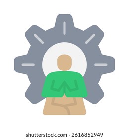 Stress Management Icon Element for Design