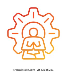 Stress Management Icon Element for Design