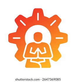 Elemento de icono de gestión de estrés para el diseño