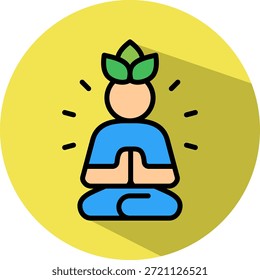 Icono de gestión de estrés Ilustración vectorial isométrica