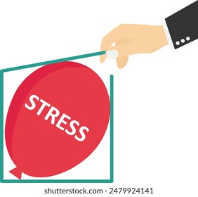 Stress management, relaxation to relieve anxiety or anger from your brain, meditation to help reduce stress concept,.Stress control,

