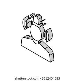 stress psychological problems isometric icon vector. stress psychological problems sign. isolated symbol illustration