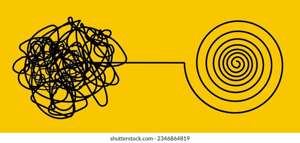 Concepto abstracto de la psicología del estrés concepto de educación de la vida. Evolución del proceso de psicología caos problema psicoterapia diseño mental