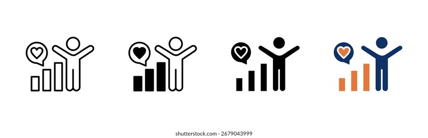 Stress Reduction icon sheet multiple style collection