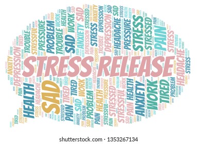 Stress Release word cloud.