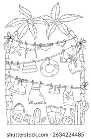 Stress Relief Coloring Book For Adults And Kids And A Sweet Treat Cart On Wheels